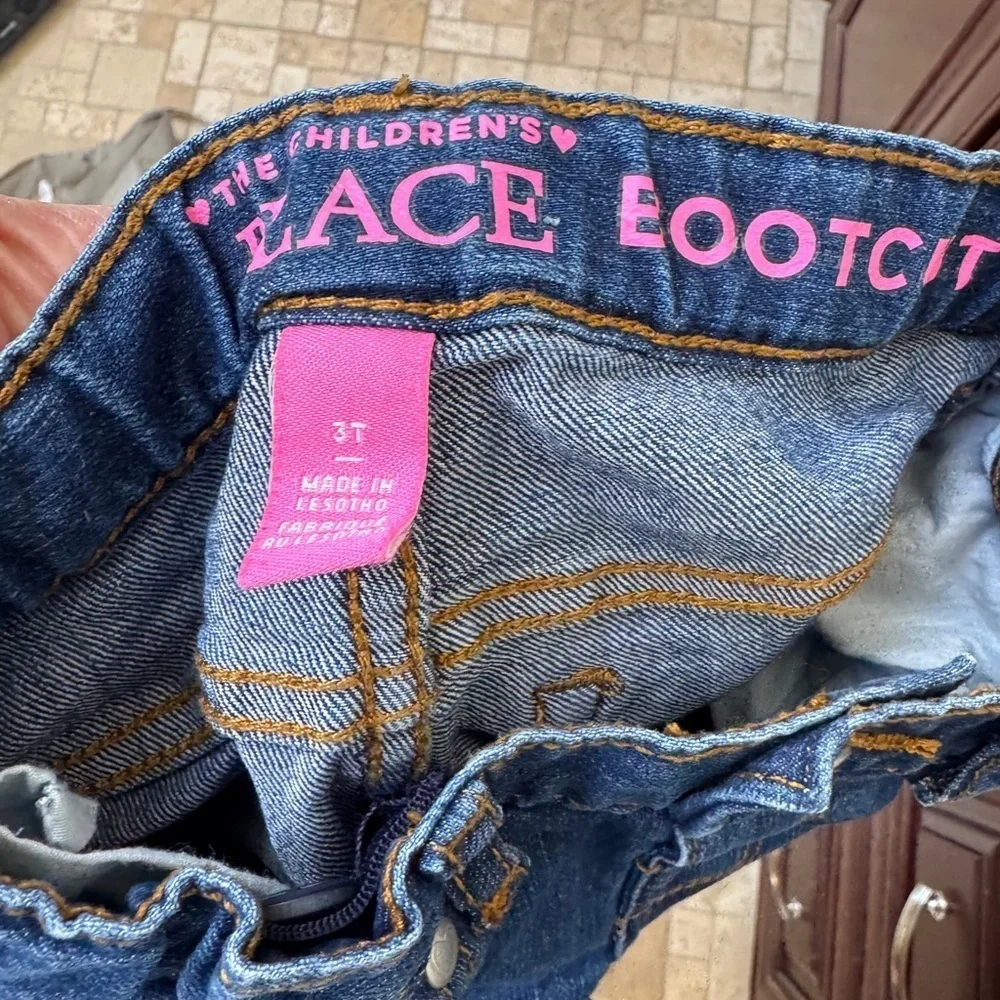 NWOT The Children's Place 3T Girls Denim Bootcut Jeans Pants